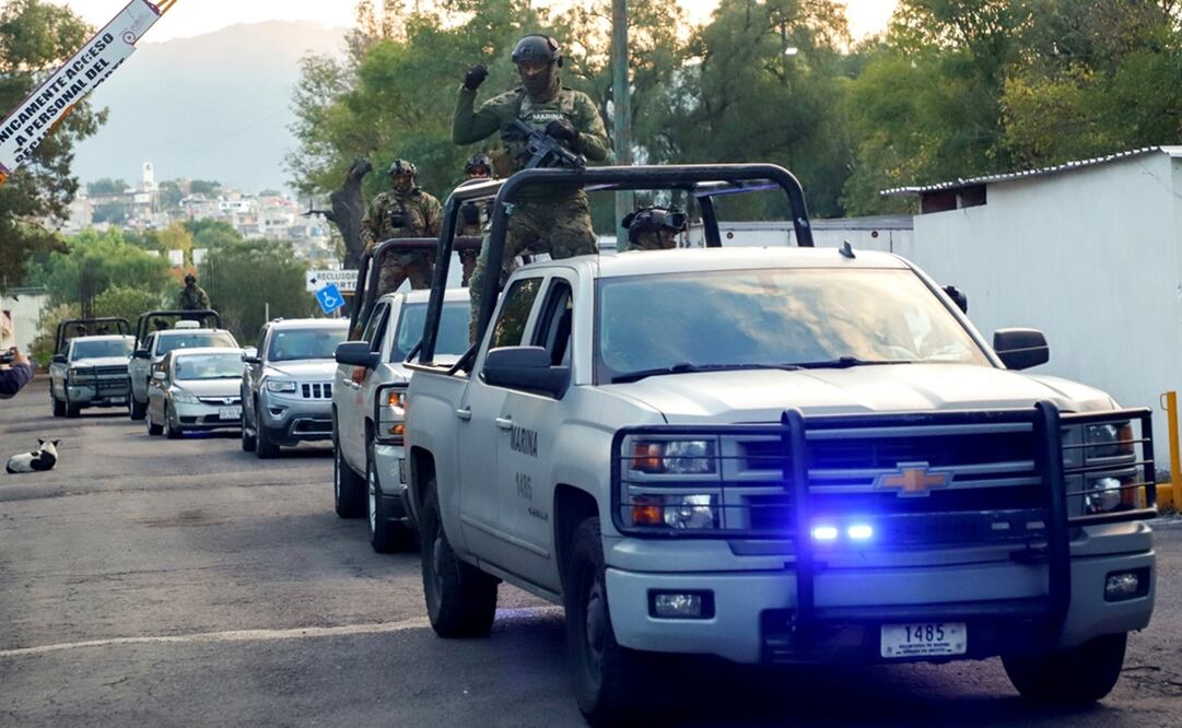 Murillo Karam ingresó en una camioneta Cherokee color gris hasta la entrada principal del Centro de Justicia Federal del Reclusorio Norte. Foto: EFE