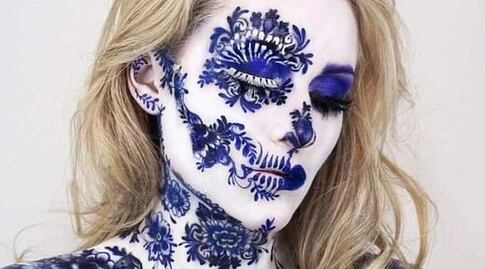 Catrina de talavera poblana, el disfraz ganador de Twitter