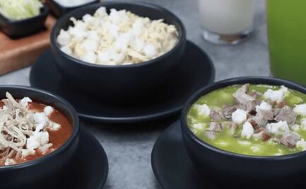 Pozole blanco, rojo y verde. ¿Cuáles son sus diferencias?