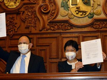 Lilia Cedillo firma convenio con el Consulado de México en Nueva York