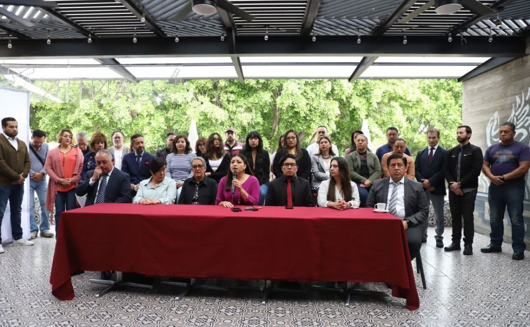 Claudia Rivera habló en conferencia sobre las acusaciones falsas que tuvo que enfrentar | Foto: Agencia Es Imagen para El Universal Puebla