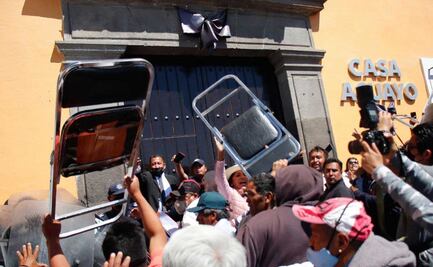 PRD Puebla se deslinda de disturbios en Casa Aguayo