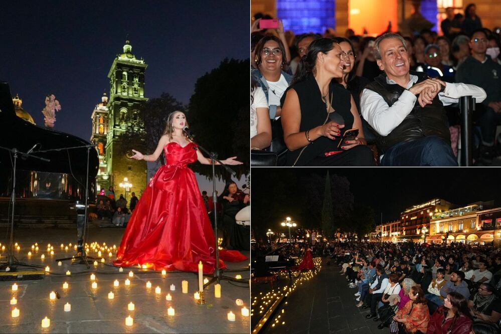 El Gobierno de la Ciudad realizó el concierto “Zócalo entre Velas” | Foto: Ayuntamiento de Puebla