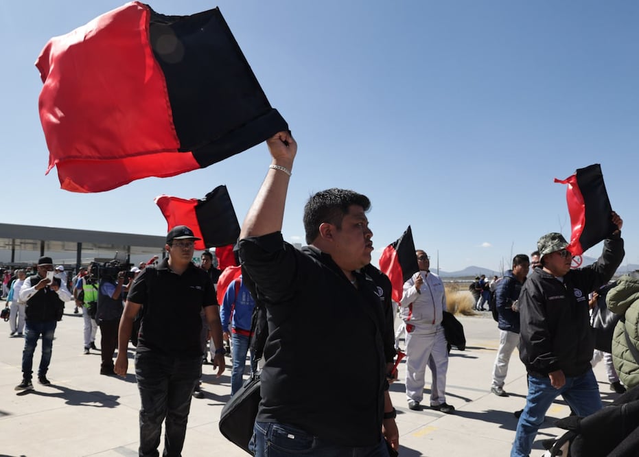 Audi México está en huelga desde el 24 de enero tras no llegar a un acuerdo salarial | Foto: Agencia Es Imagen para El Universal Puebla