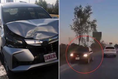 Borracho circula en sentido contrario y provoca carambola en Periférico Ecológico