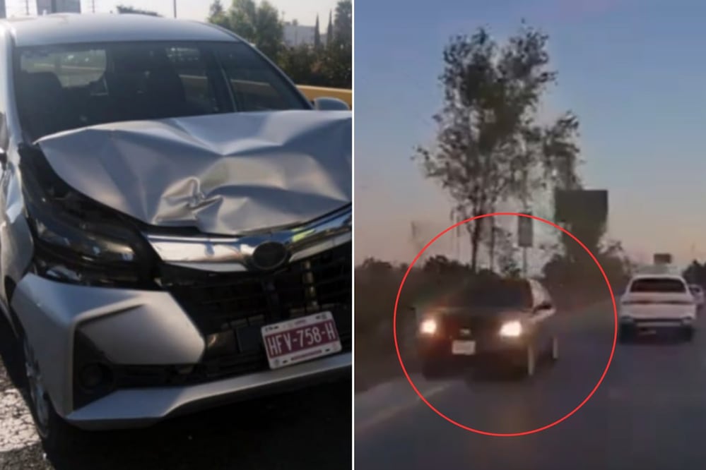 Automovilista circuló en sentido contrario en el Periférico Ecológico y provocó carambola | Foto: RRSS