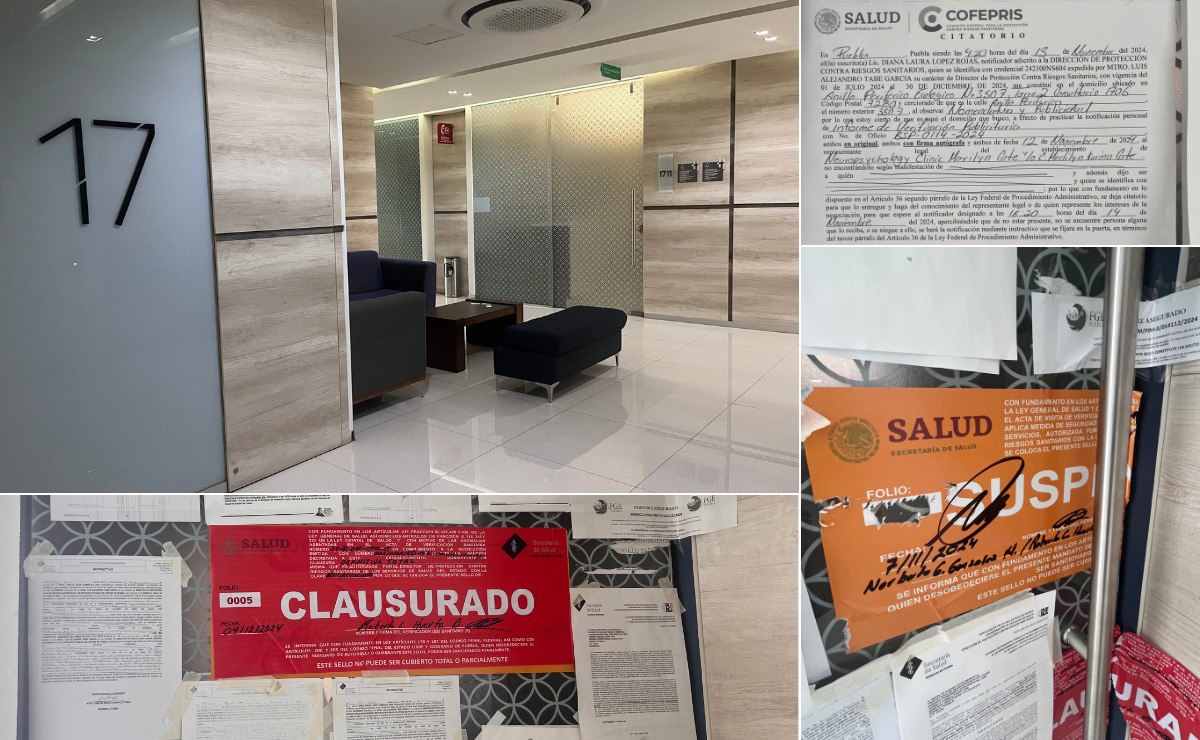Así luce el consultorio que ocupó Marilyn Cote, la falsa psiquiatra en Puebla I Foto: El Universal Puebla