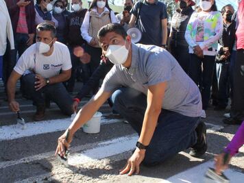 Anuncia Lalo Rivera relaminación de vialidad en Guadalupe Caleras