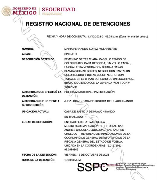 Registro nacional de detenciones