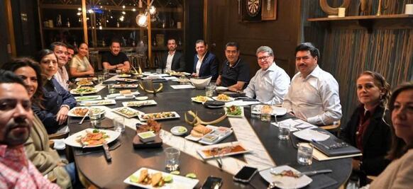 Ricardo Monreal se reúne con Sergio Salomón y Alejandro Armenta