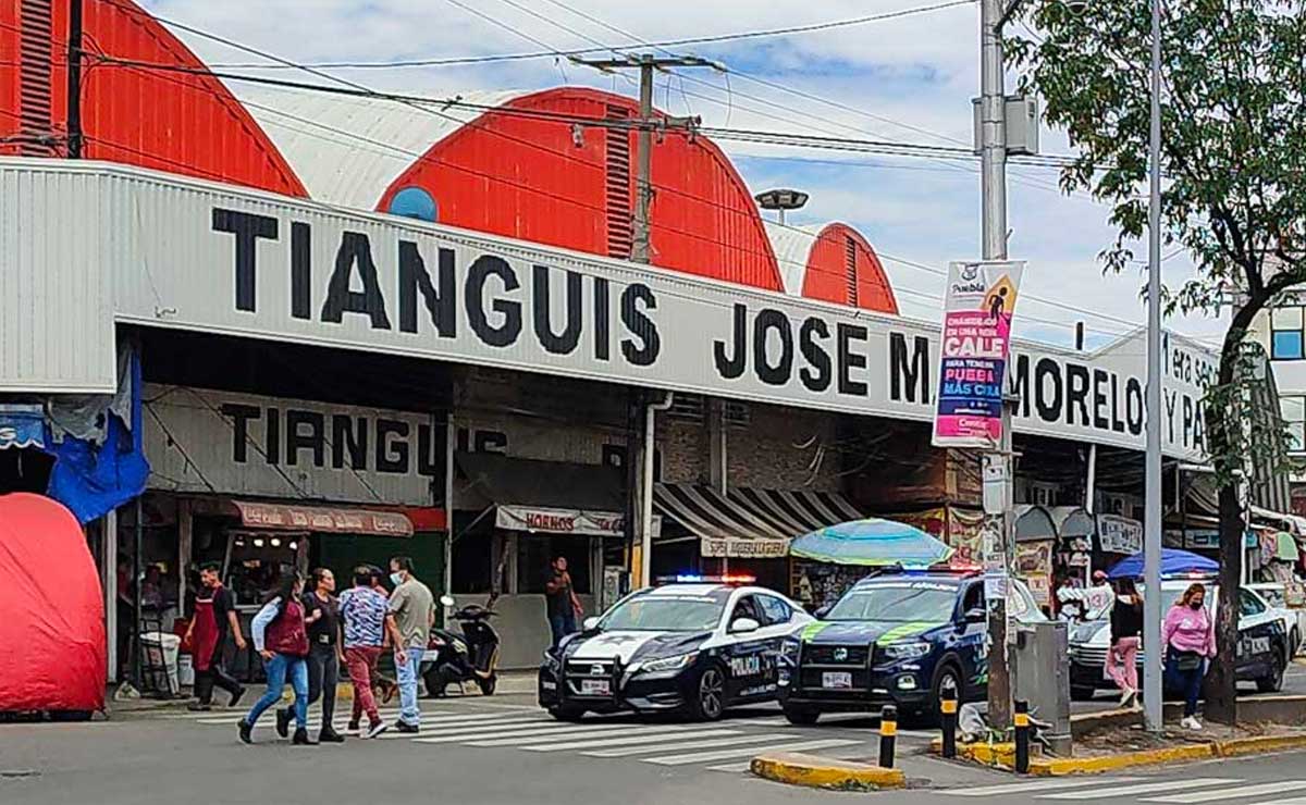 Balacera en Mercado Morelos deja un muerto