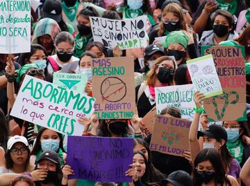Así se vio en redes sociales la marcha del Día de Acción Global por el Aborto Legal en Puebla