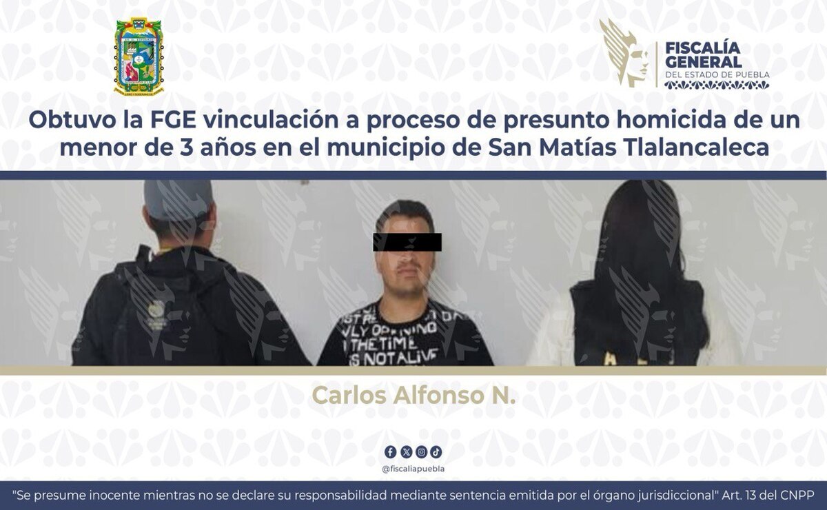 Carlos Alfonso N. fue detenido y puesto a disposición del Juez de Control | Foto: FGE