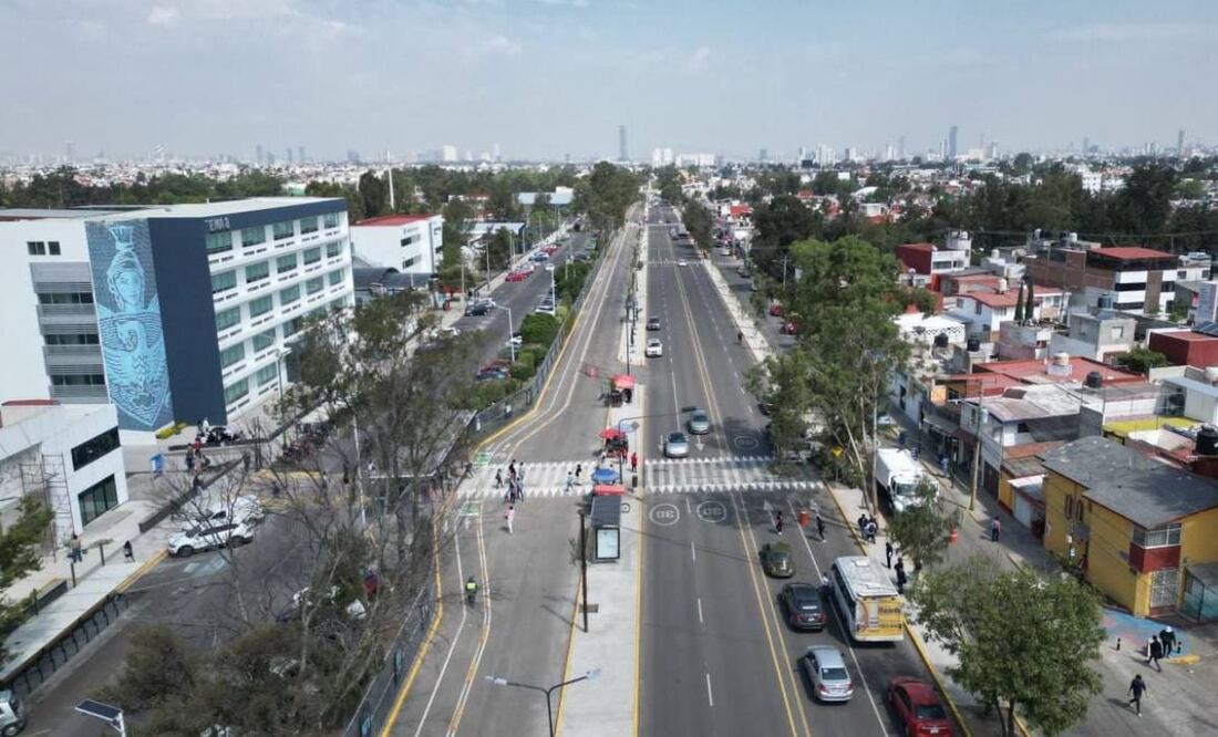 La avenida San Claudio ahora luce completamente remodelada | Fotos: Ayuntamiento de Puebla