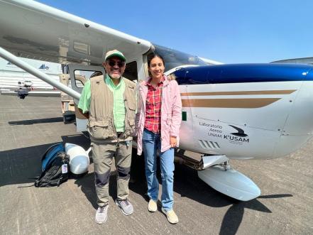 FOTOS. Laboratorio Aéreo de la UNAM realiza primer vuelo al cráter del Popocatépetl 