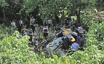 Mueren tres marinos tras desplome de helicóptero