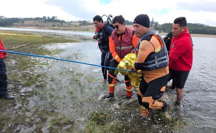 Rescatan cuerpo de hombre de 34 años en la laguna de Chignahuapan