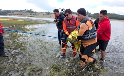 Rescatan cuerpo de hombre de 34 años en la laguna de Chignahuapan