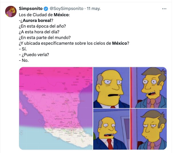 Las auroras boreales y los memes en Puebla  /Foto:  Redes sociales