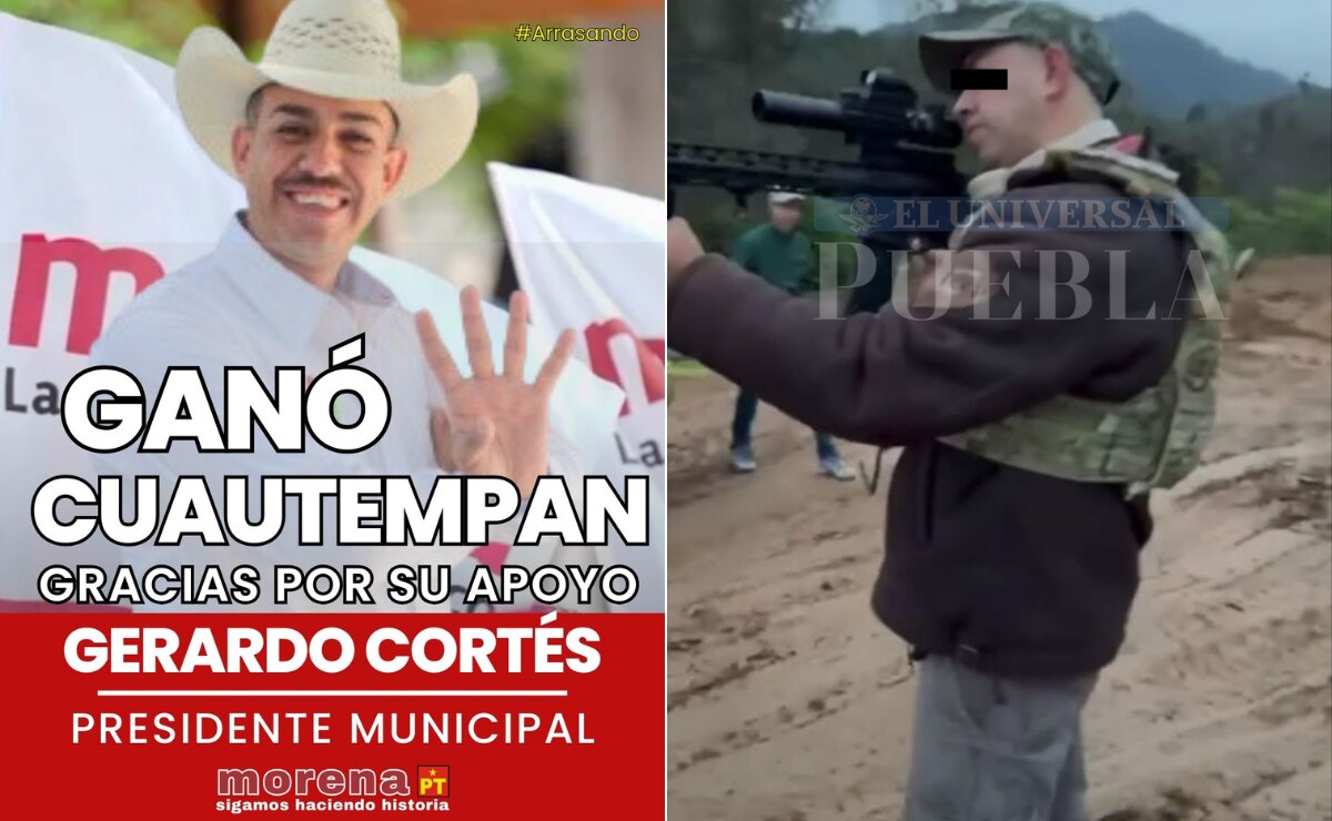 ¿Quién es Gerardo Cortés, el alcalde de Cuautempan al que le encontraron drogas y armas?