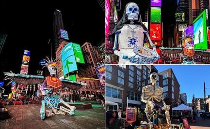 De Atlixco para el mundo: Así lucen las catrinas en Estados Unidos