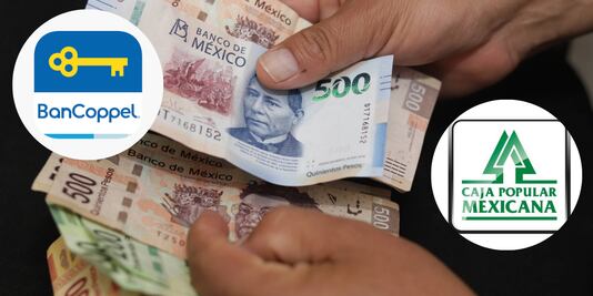 Caja Popular Mexicana vs BanCoppel: Cuál cobra menos intereses por un préstamo de 5 mil pesos