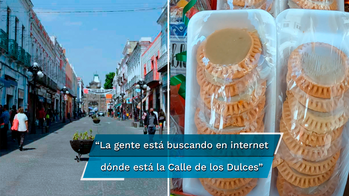 Gana popularidad en Google Maps la" Calle de los Dulces" en Puebla