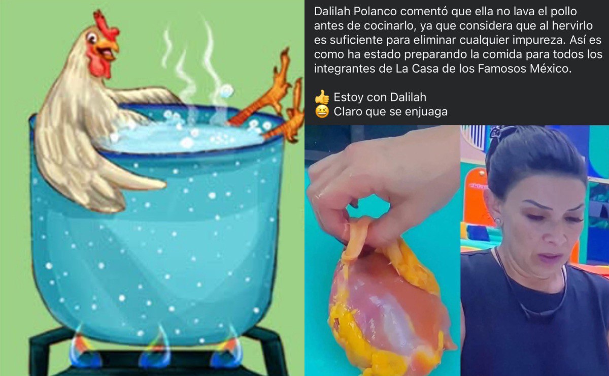 ¿Se debe lavar el pollo crudo? Dalilah Polanco arma polémica en La Casa de los Famosos