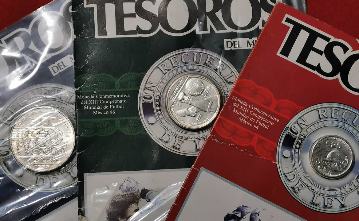 Cuánto valen las monedas de plata del Mundial México 86
