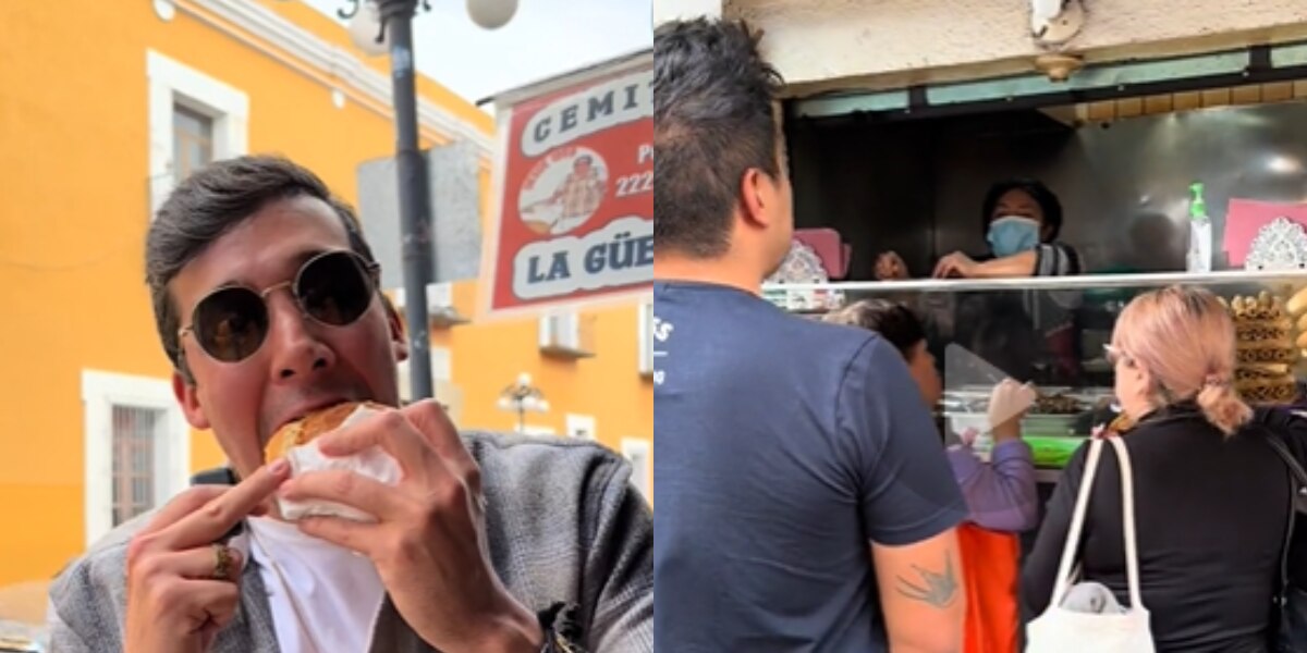 Comida económica en el Centro Histórico de Puebla / Foto Tik Tok @Aleinvita