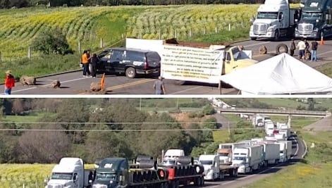 Bloquean otra carretera de Puebla, ahora la Tlaxco-Tejocotal