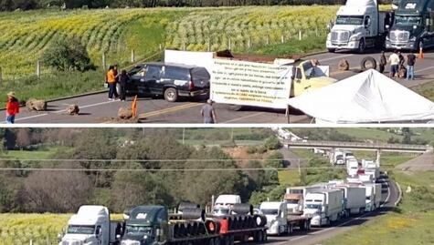 Bloquean otra carretera de Puebla, ahora la Tlaxco-Tejocotal