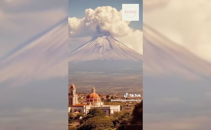 ¿Erupción del Popocatépetl en un universo paralelo? Inteligencia Artificial lo hace posible