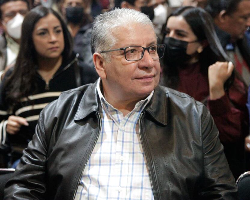 En enero del 2023, Enrique Doger acudió a la conferencia que dio en Puebla el secretario de Gobernación, Adán Augusto López | Foto: Agencia Es Imagen para El Universal Puebla