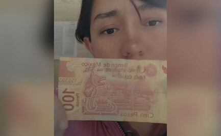 Buscan en TikTok al dueño de billete de 100 pesos donde escribió un conmovedor mensaje