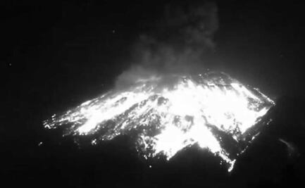 Volcán Popocatépetl registra fuerte explosión durante la madrugada