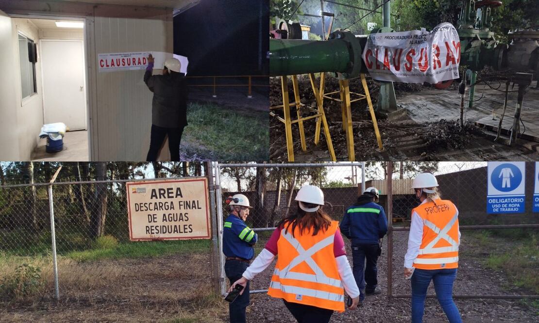 La Profepa determinó la clausura total temporal de la descarga de aguas residuales de Ternium / Foto: Profepa