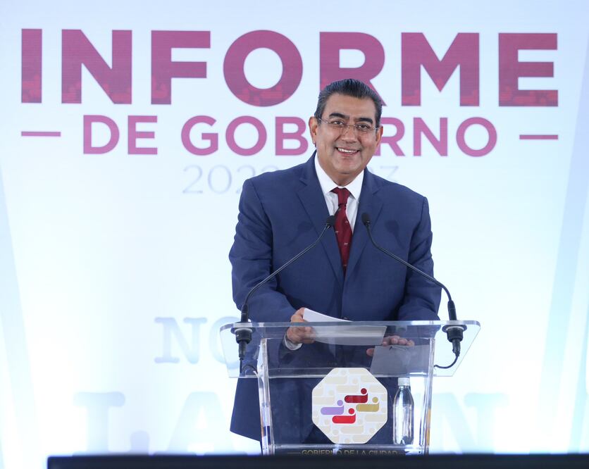 Sergio Salomón visitó municipios conurbados para presenciar informes de alcaldes | Fotos Gobierno del Estado de Puebla