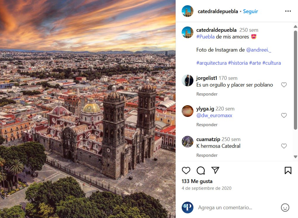 Foto: IG catedraldepuebla
