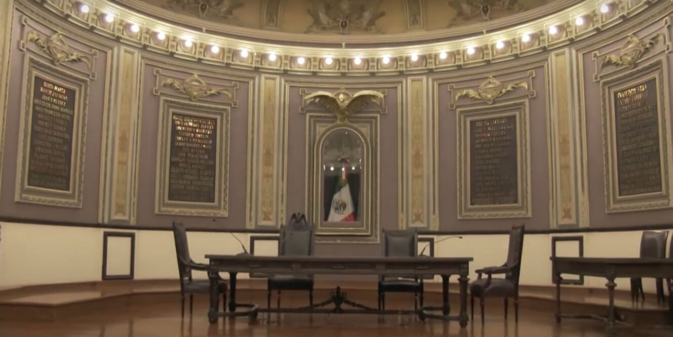 Salón de Plenos del Congreso de Puebla. Foto: Especial EL UNIVERSAL PUEBLA