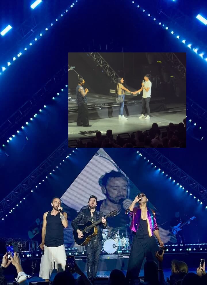 Foto: Redes sociales   I       Joven pide matrimonio a su novia en concierto de Camila en Puebla