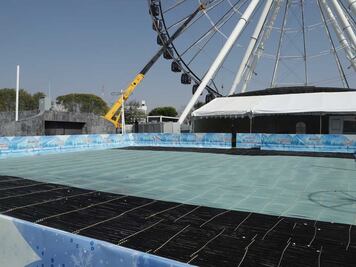 Pista de hielo en la Estrella de Puebla no está lista aún