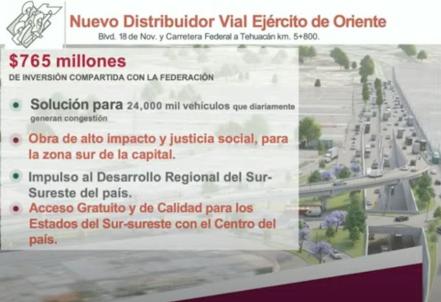 Línea 4 de RUTA, Central de Autobuses del Sur y más obras, anuncia gobernador frente a AMLO