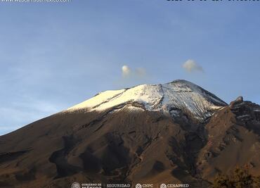 Monitoreo del volcán Popocatépetl, 8 de junio 2021