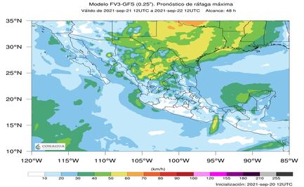 Prevén lluvias y vientos fuertes en norte y noreste con la llegada del primer frente frío