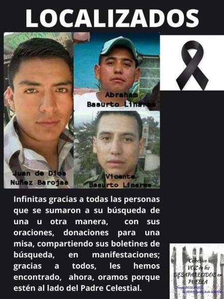 Encuentran los restos de los hijos de las fundadoras de Voz de los Desaparecidos en Puebla