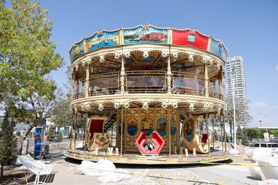 Cuánto falta para que esté listo el carrusel veneciano del Parque Sendela