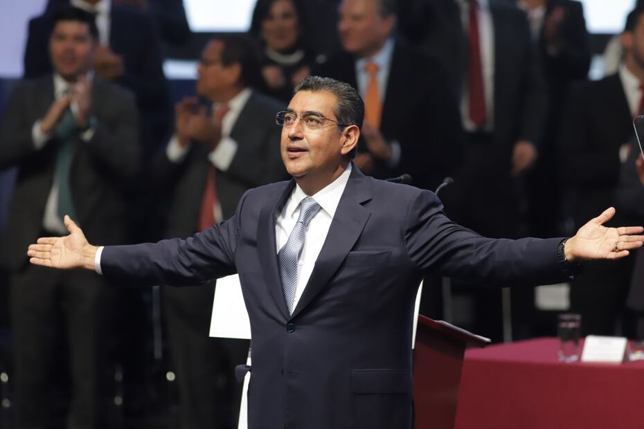 Sergio Salomón presentó su primer informe de gobierno en el Auditorio Metropolitano | EsImagen