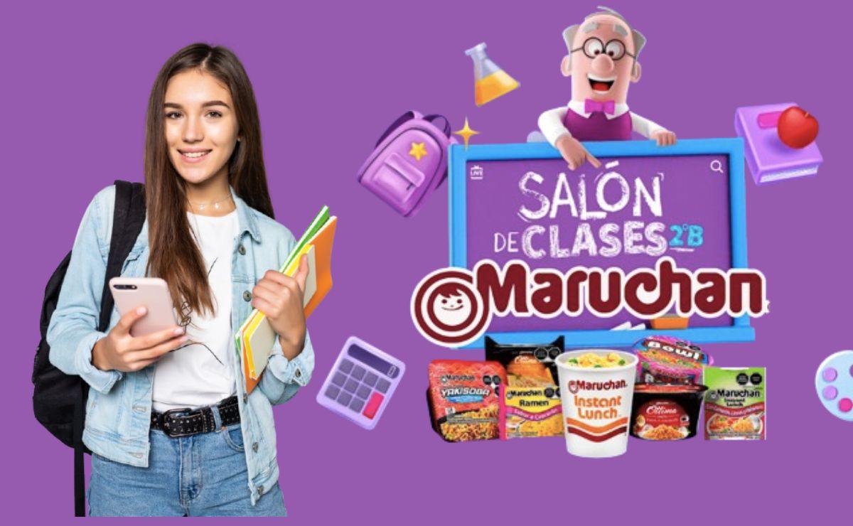 Esta beca te puede brindar un apoyo semanal durante un año | Canvas / salondeclases.maruchan.com.mx.