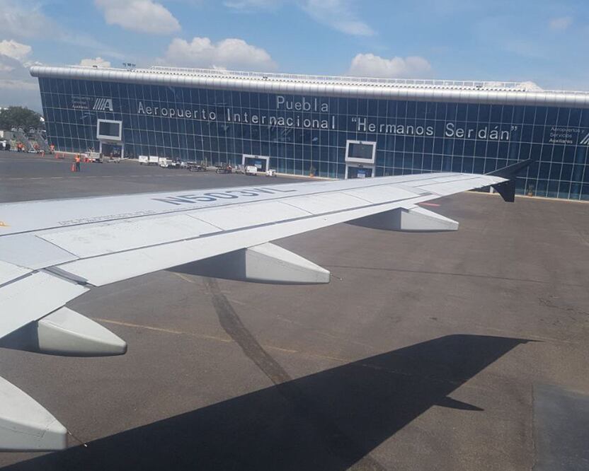 El Aeropuerto Internacional Hermanos Serdán reanudó sus actividades | Foto: Agencia Es Imagen para El Universal Puebla